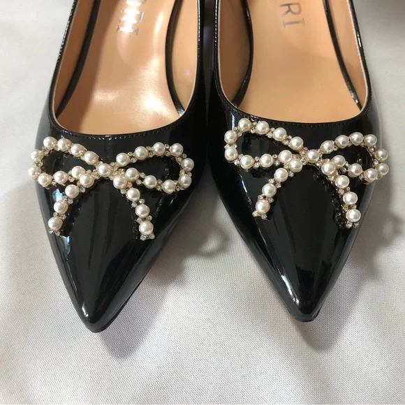 New Pearl Bow patent pumps - Picture 4 of 9